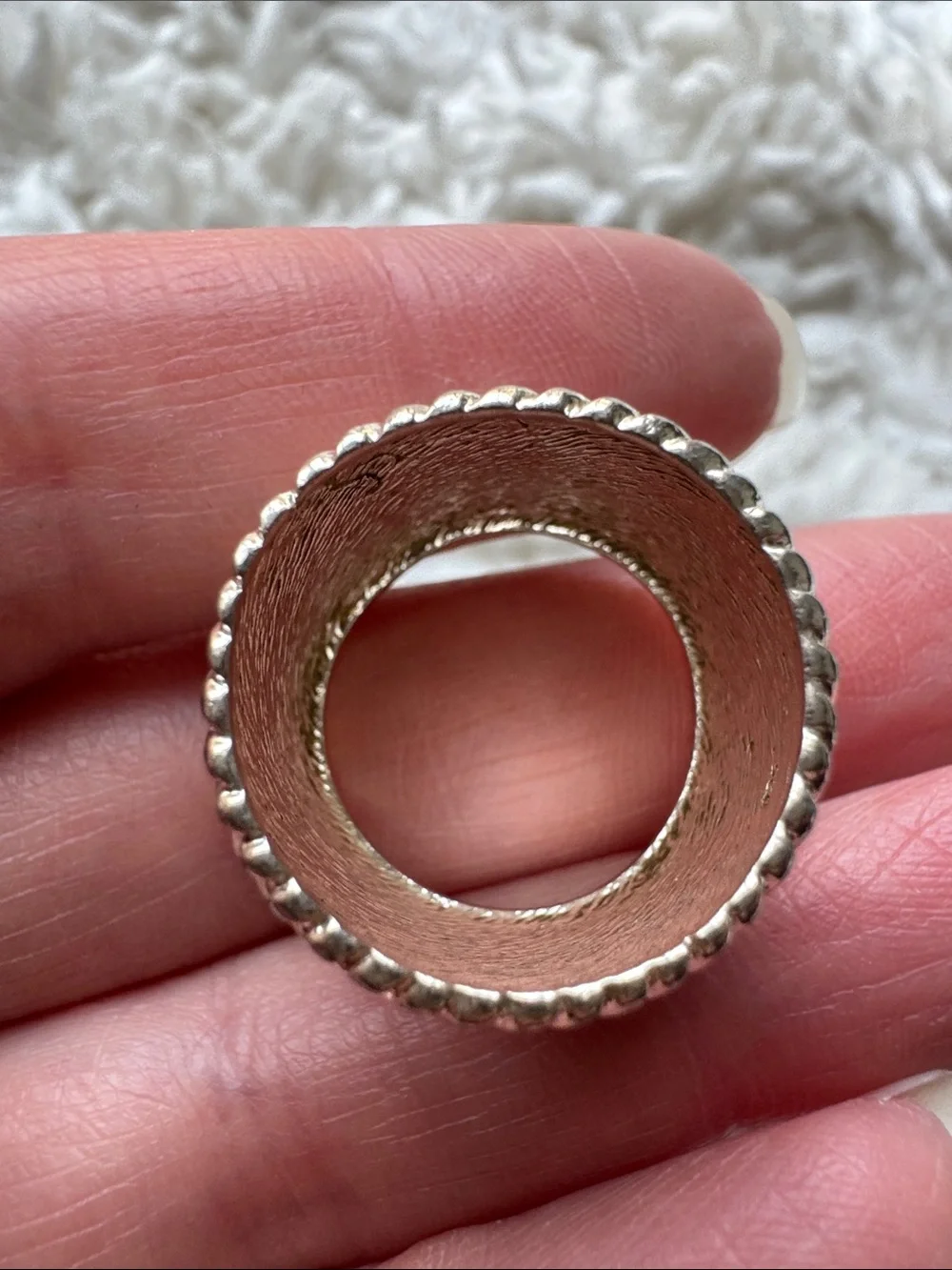 Sterling Silver Wide Cigar Style Ring
